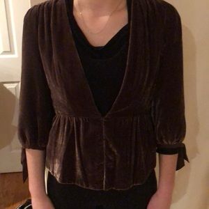 Rebecca Taylor Velvet Brown jacket